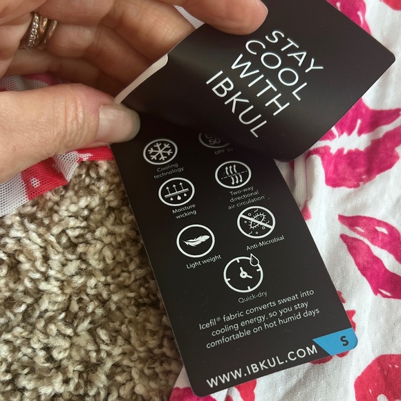 IBKUL NWT KISS ME KATE Long Sleeve Tennis, Golf, Pickleball Cooling Shirt Size S - Picture 12 of 13